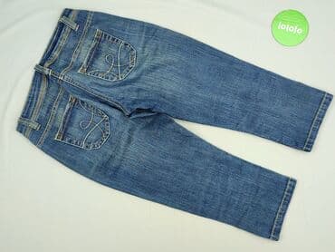 jeansy cropped damskie: Spodnie 3/4 damskie, rozmiar S — 3