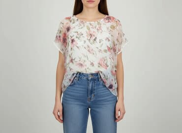 lawendowa bluzki damskie: Bluzka damska, rozmiar M — 6