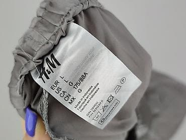 hm szare dresy: H&M, Spodnie materiałowe damskie, rozmiar L — 4