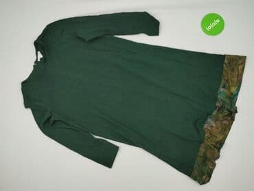 sukienki butelkowa zieleń midi: Basic, Sukienka damska, rozmiar S — 2