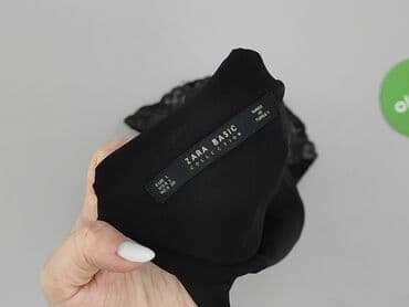 czarne body z długim rękawem zara: Zara, Top damski, rozmiar L — 4
