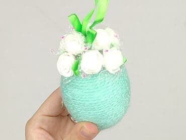 zasłony lidl: Ozdobny element dekoracyjny w kształcie jajka, wykonany z przędzy w — 4