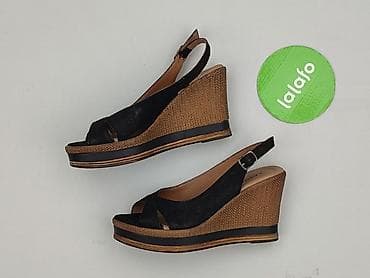 biale sandaly na platformie: Sandały damskie, rozmiar 39 — 3