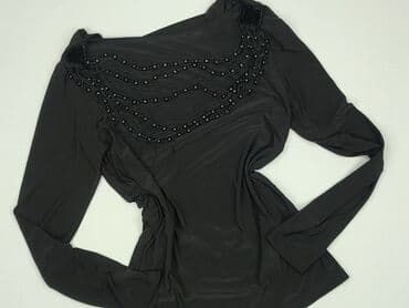 czarne bluzki z fredzlami: Bluzka damska, rozmiar S — 2