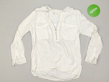 biale bluzki z kolnierzykiem: Sinsay, Koszula damska, rozmiar S — 3