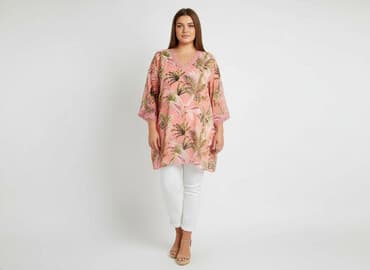 bluzka w kwiaty new yorker: Janina, Sukienka damska, rozmiar 2XL — 6