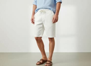 lidl szorty lniane: Denim, Szorty damskie, rozmiar S — 7