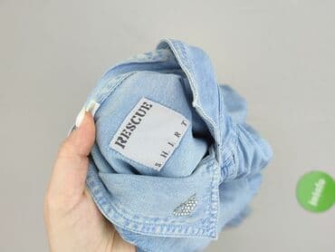 koszula niebieska hm: Denim, Koszula damska, rozmiar L — 4