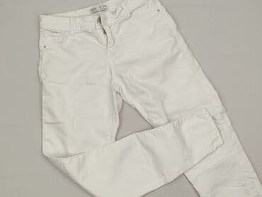 jeansy damskie podarte: Bershka, Material trousers for women, size S (EU 36) — 1