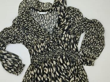 zara sukienka w kwiaty z bufiastymi rękawami: Zara, Women`s dress, size S — 2