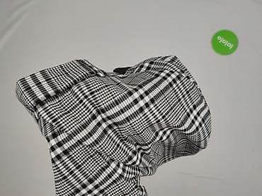 bluzki w pepitke: Damskie spodnie w kratę – czarno-białe, fason cygaretki - Wzór — 5