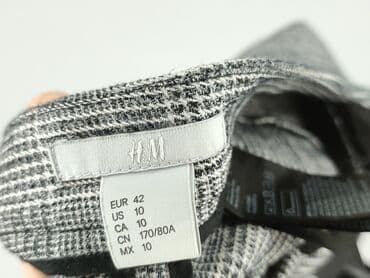 bluzka w geometryczne wzory: H&M, Material trousers for women, size XL (EU 42) — 4