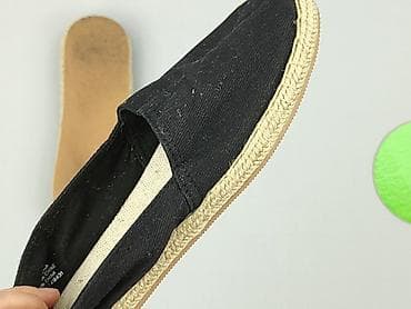 hm buciki: Czarne espadryle damskie H&M - Model: klasyczne slip-on - Kolor — 5