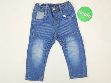 pajacyk niemowlęcy lidl: Denim pants, Ergee, 12-18 months, condition - Good — 2