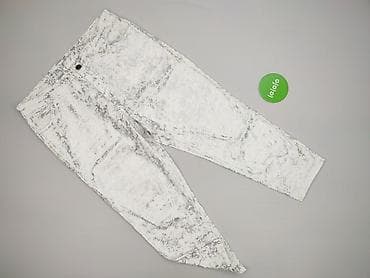 jeansy berani: Spodnie materiałowe damskie, rozmiar XL — 2