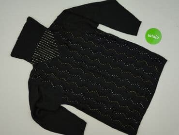 czarna sukienka dzianinowa z golfem: Sukienka damska, rozmiar S — 3