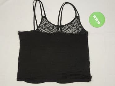 czarne bluzki z koronką plus size: Жіноча блуза, розмір M — 4