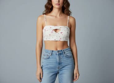 kamizelka damska krótka h m: H&M, Top damski, rozmiar L — 7