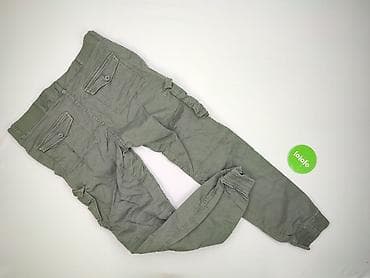 tech fleece: Spodnie męskie Terranova – bojówki/joggery - Kolor: khaki/oliwkowy - — 3