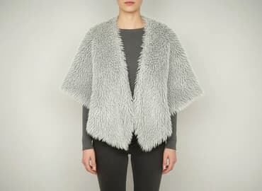 allegro sukienki zimowe damskie: Ponczo damskie, rozmiar One size — 6