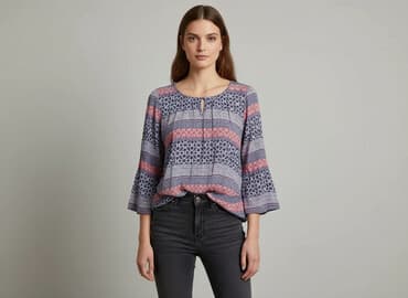 bershka bluzki w kwiaty: Bershka, Bluzka damska, rozmiar S — 7