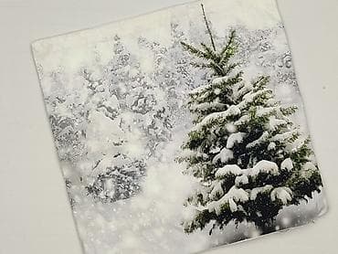 red bedding set: Poszewka dekoracyjna na poduszkę – zimowy motyw - Wzór: ośnieżona — 1