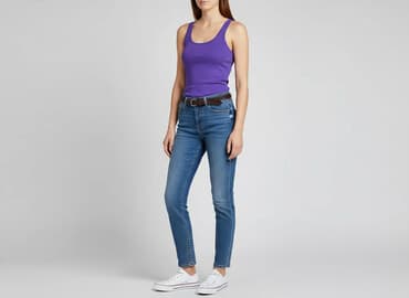 szara bluzka h m: H&M, Bluzka damska, rozmiar S — 6