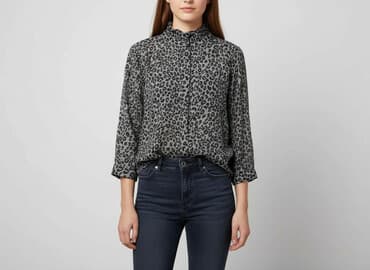 sweter piórkowy na drutach: FB Sister, Bluzka damska, rozmiar XS — 6