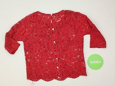 czerwona bluza pull: Top damski, rozmiar S — 3