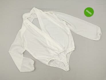 białe body na długi rękaw: Body damskie, rozmiar L — 2