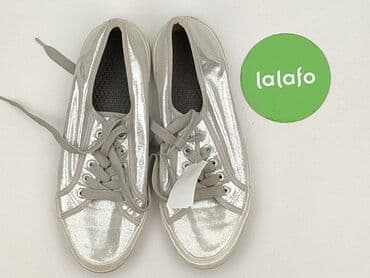 czarna sukienka i białe trampki: Trampki damskie, rozmiar 39 — 2