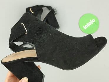 kapcie z piętą: Sandals for women, size 37 — 6