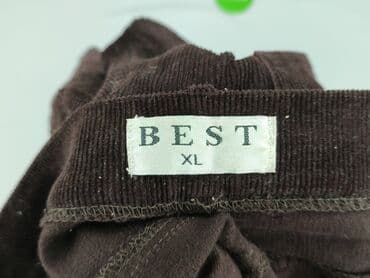 piżama z suwakiem: Spodnie materiałowe damskie, XL — 4