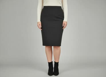 spódnice midi plisowane czarne: Bianca, Spódnica damska, rozmiar 3XL — 6