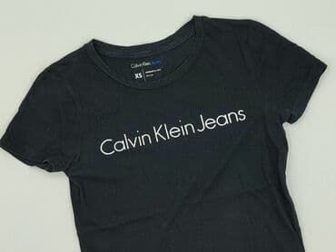 białe t shirty basic: Calvin Klein Jeans, T-shirt damski, rozmiar XS — 1
