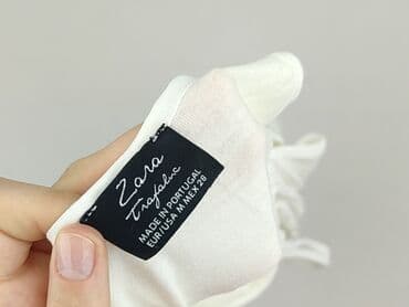 biała bluzka do stroju krakowskiego: Zara, Top damski, rozmiar M — 4