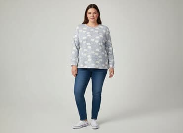 piżamy ciepłe damskie duże rozmiary: George, Bluzka damska, rozmiar 3XL — 1