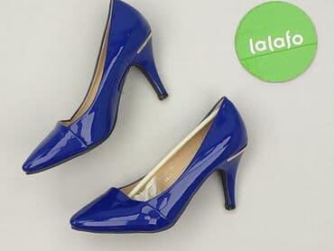 ccc srebrne sandały na obcasie: Półbuty damskie, rozmiar 36 — 3