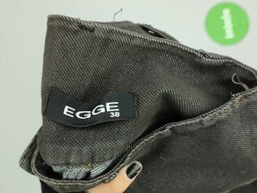 teksasy spodnie: Spodnie materiałowe damskie, M — 4