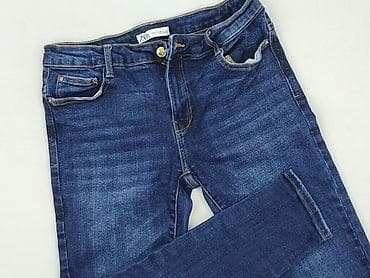 spodnie cargo szare pull and bear: Zara, Jeansy damskie, rozmiar XL — 1