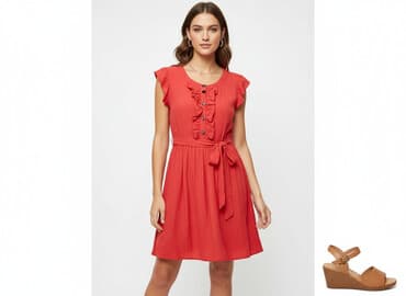 piękne czerwone sukienki na wesele: Miss Selfridge, Sukienka damska, rozmiar L — 6