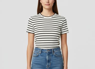 koszula w cytryny hm: H&M, T-shirt damski, rozmiar M — 1