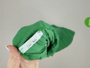 szerokie bluzki damskie: Bella, Spodnie materiałowe damskie, rozmiar M — 4