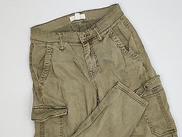cargo: H&M L.O.G.G., Spodnie cargo damskie, rozmiar XS — 1