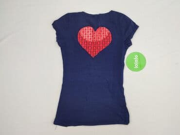 bluzki w paski z serduszkiem: HDM, T-shirt damski, rozmiar S — 4