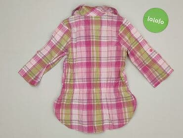 bluzki z zamkiem z przodu: Shirt 3-4 years, condition - Very good, pattern - Cell, color - Pink — 3