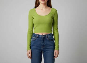 crop sukienki: Amisu, T-shirt damski, rozmiar XS — 6