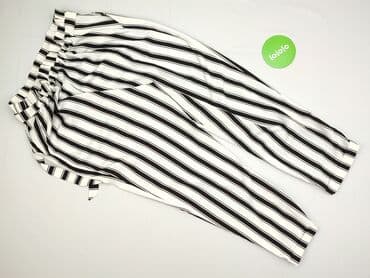 spodnie w paski pull and bear: PULL&BEAR, Material trousers for women, size XL — 3