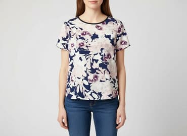 bluza w kwiaty medicine: Bluzka damska, rozmiar L — 5