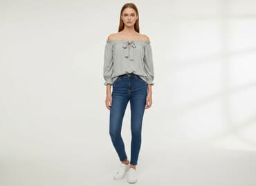 koszulka z tiulem: Bluzka damska, 2XS — 7